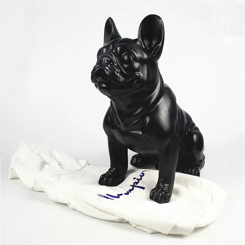 Black white Japanese and Korean style dog clothes pet tide brand cat French bulldog hooded sweater coat suitable for medium size