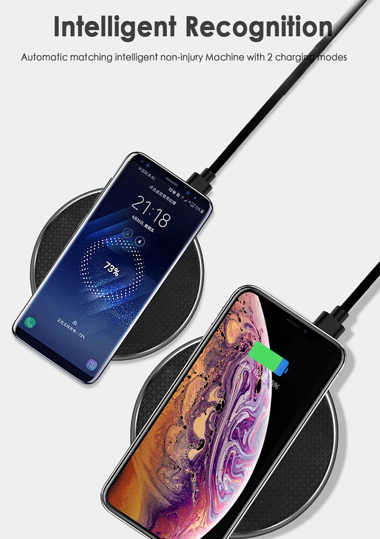 15W Qi Wireless Charger Pad Fast Charging for Samsung S20 S10 Note 20 10+ S9 iPhone 11 Pro Xs Max X 8 Wireless Charge Station wireless phone charger