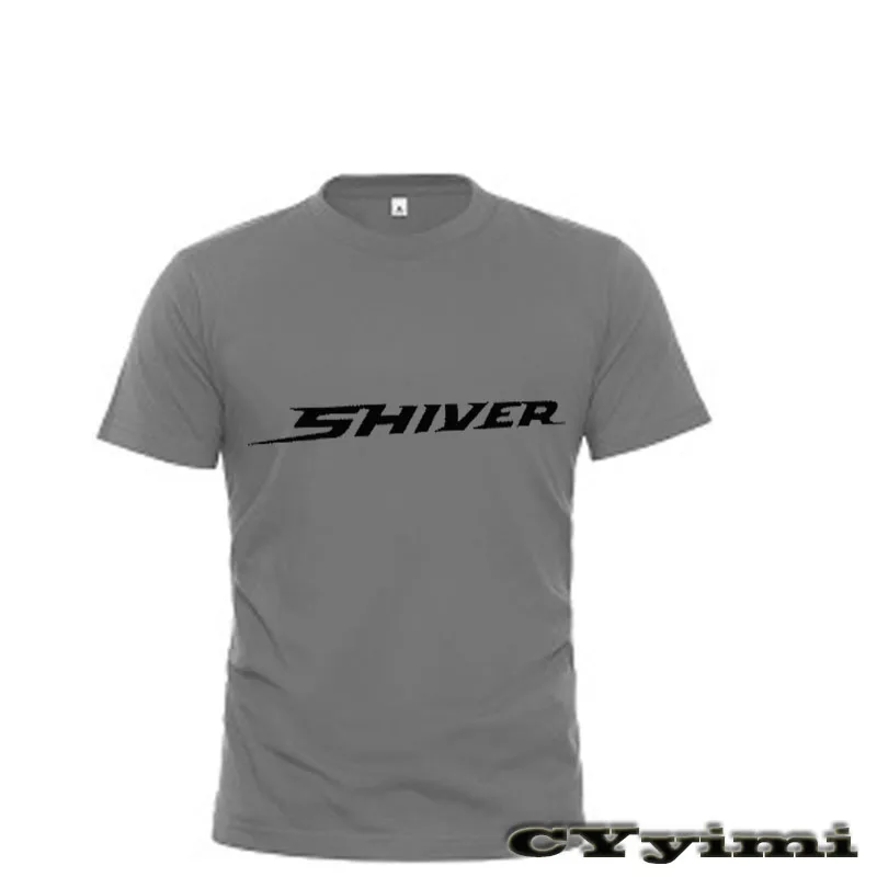 For Aprilia SHIVER 900 SHIVER900 SHIVER 750  T Shirt Men New LOGO T-shirt 100% Cotton Summer Short Sleeve Round Neck Tees Male