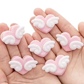 

5Pcs/set Kawaii Cute Wings Pink Memo Binder Clips Plastic Craft Paper Clip DIY Photo Clamps Decorative Office School Stationery