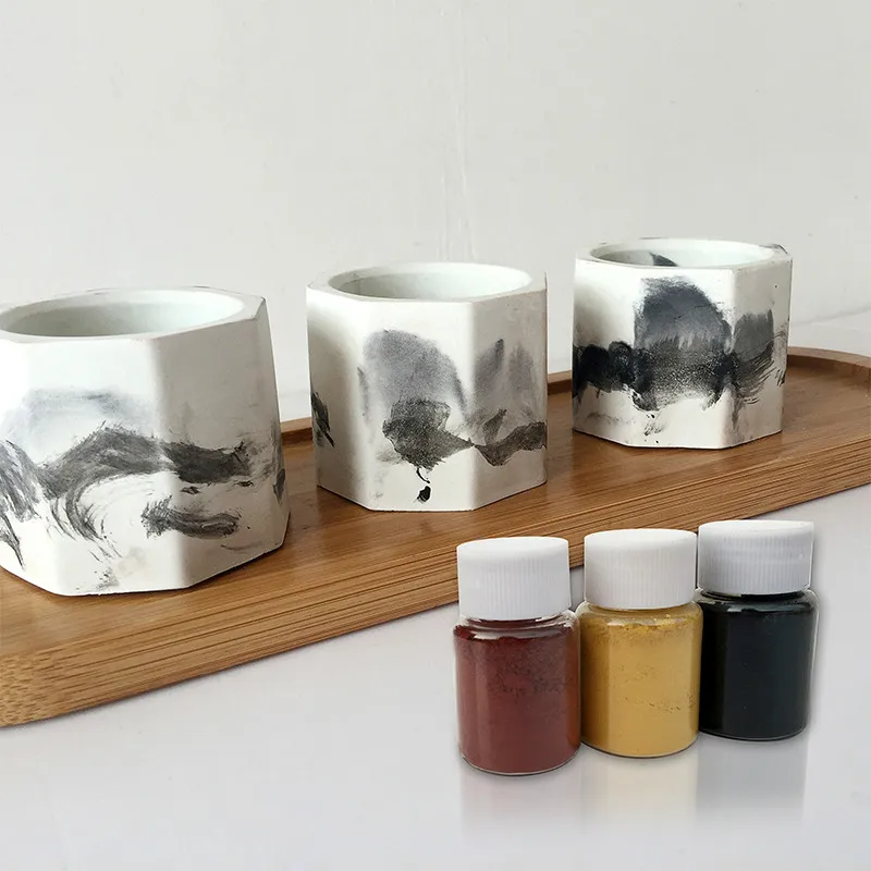 Cement color powder black color cement pigment DIY mixed color gradient color cement concrete iron oxide pigment afbeelding