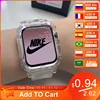 Newest Clear Band + Case for Apple Watch Series 7 6 SE 5 4 44mm 42mmTransparent for iwatch Strap 3 2 1  38mm 40mm Plastic Strap 1