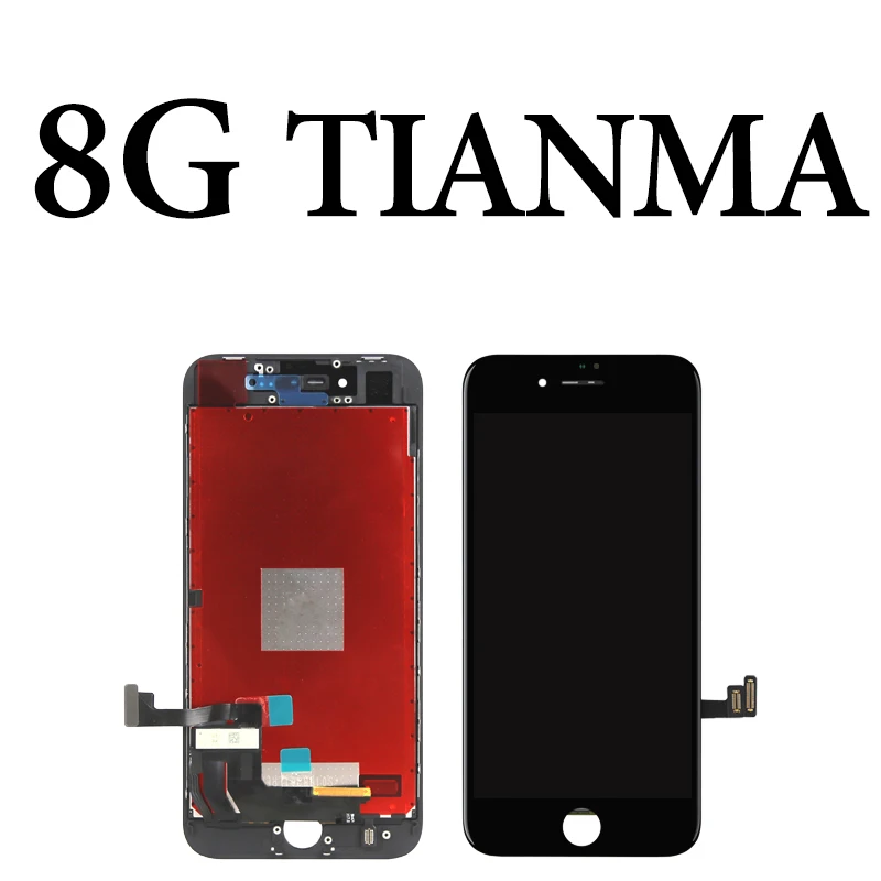 for iphone 8 Black AAAA+++ для iphone 6 6S 7 8 Plus ЖК Tianma для iphone X XR ЖК сенсорный экран Стекло сборка Бесплатный подарок без битых пикселей - Цвет: for iphone 8 Black