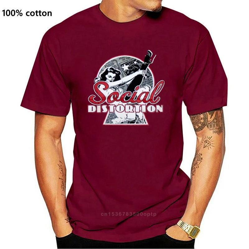 SOCIAL DISTORTION punk rock T-shirt Adolescents Mike Ness Danzig S M L-3XL tee | Мужская одежда