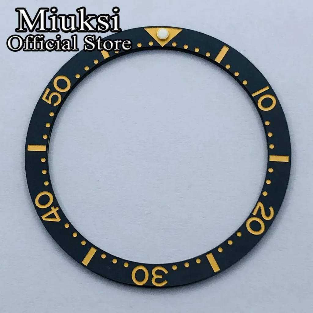 Premium Stainless Steel & Ceramic Bezel Insert – 38mm Replacement Watch Accessory