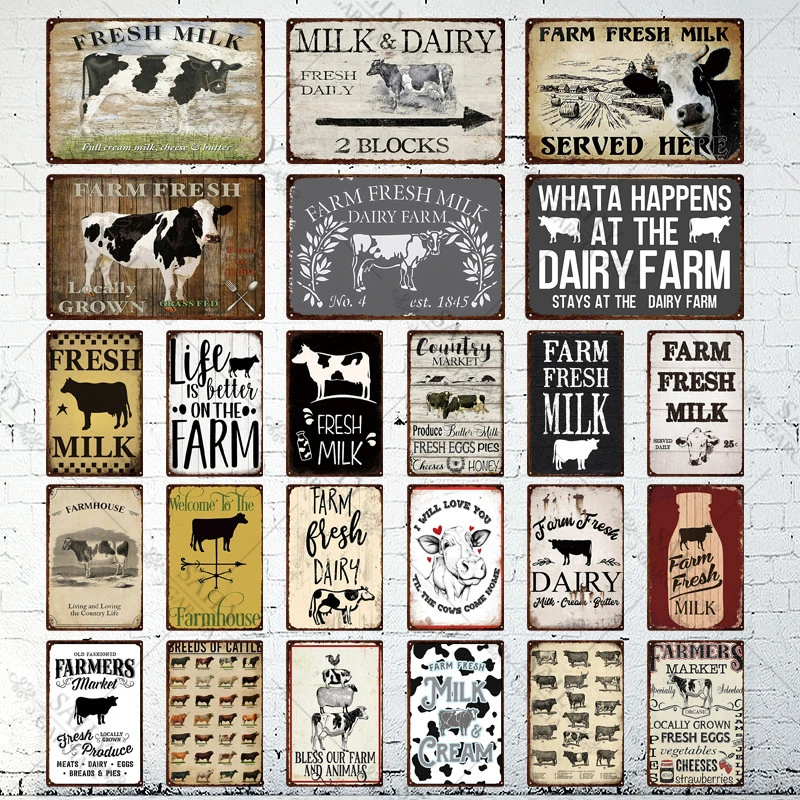 Details about   Sheep Parts Poster Vintage Tin Signs Metal Plate Farm Decor Art Wall Poster 