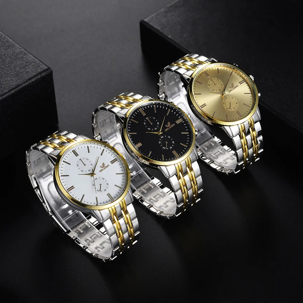 Quartz Watch Men's High-end Blue Glass Life Waterproof Distinguished Man Luxurious wristwatches Часы Мужские Erkek Kol Saati afbeelding