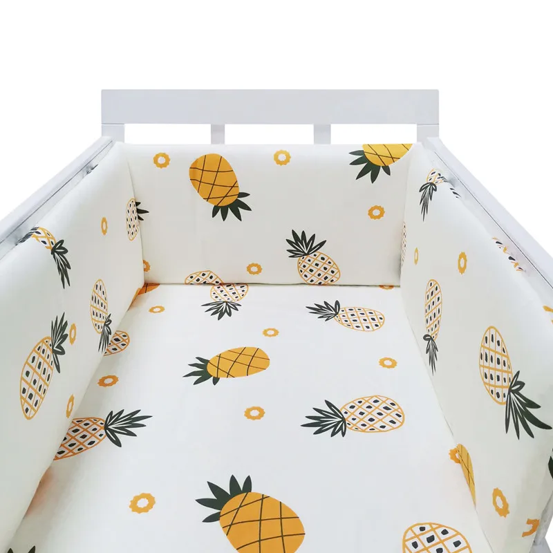 Hot Bébé Acceso Berceau Pare-Cioccolatini En Forme De U Détachable Cerniera Coton Nouveau-Né Pare-Cioccolatini Infantile Sûr Clôture Ligne Bebe Illumi