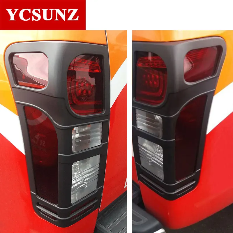 2012 2019 для ISUZU D MAX Аксессуары Матовая Черная задняя лампа крышка полоса отделка