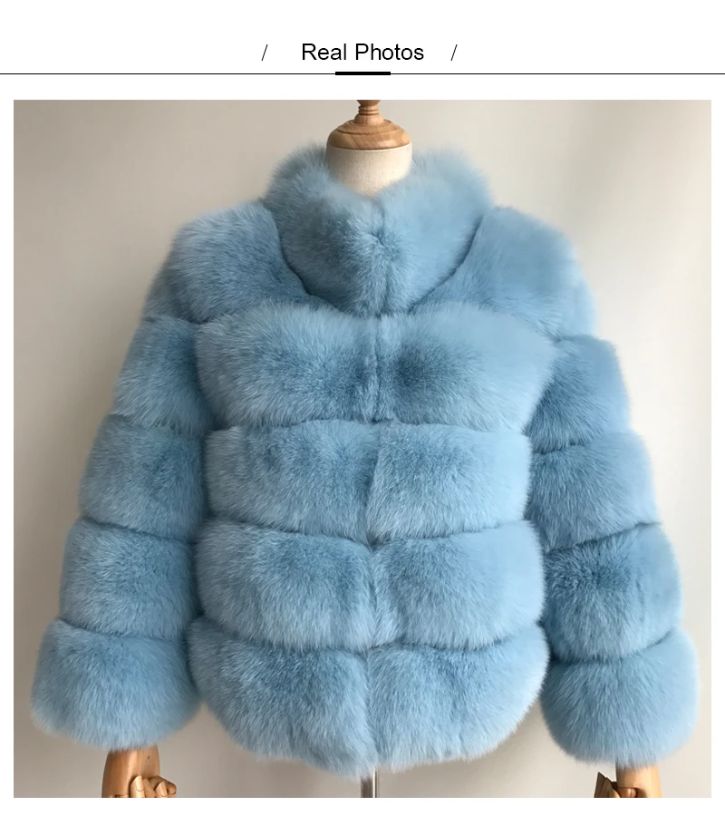 MAOMAOFUR пальто из натурального меха Женская Толстая теплая куртка из натурального Лисьего меха женская новая модная одежда с воротником-стойкой из натурального Лисьего меха