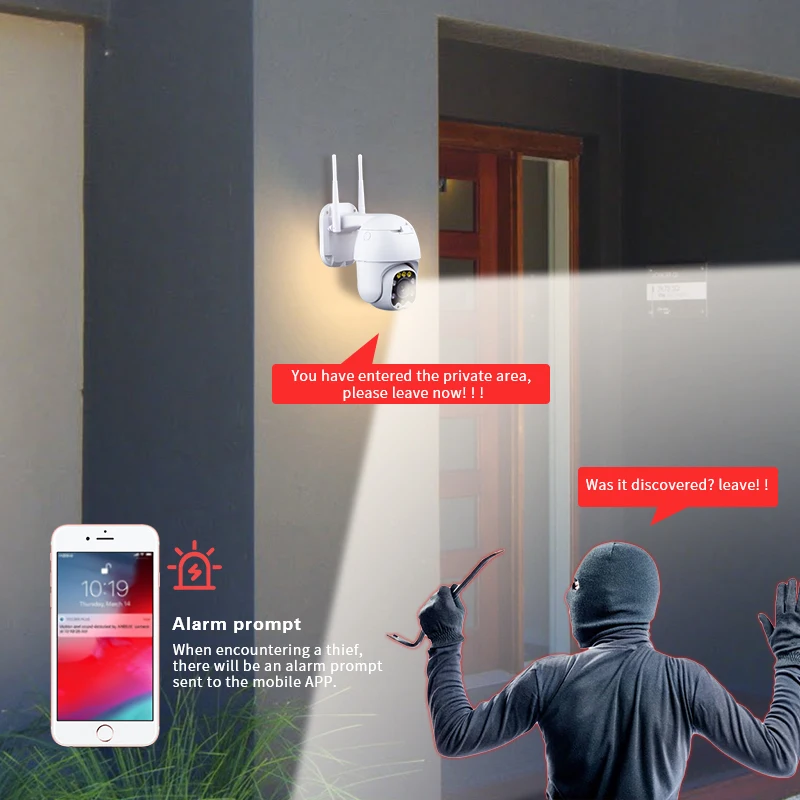 PTZ IP камера Onvif наружная Wifi камера 1080P видеокамера s наблюдение Wi fi беспроводная безопасность ИК Сигнализация лампа Com камера