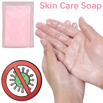 

90pcs Mini Portable Soap Petals Travel Outdoor Clean Bactericidal Scented Slice Washing Hand Skin Care Soap Flakes With Box