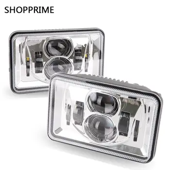 

60w Led Rectangular Lamps Auto Replacement 4x6 Sealed Beam Bulbs For Chevy Camaro Iroc-Z H4 LED Square high-low beam
