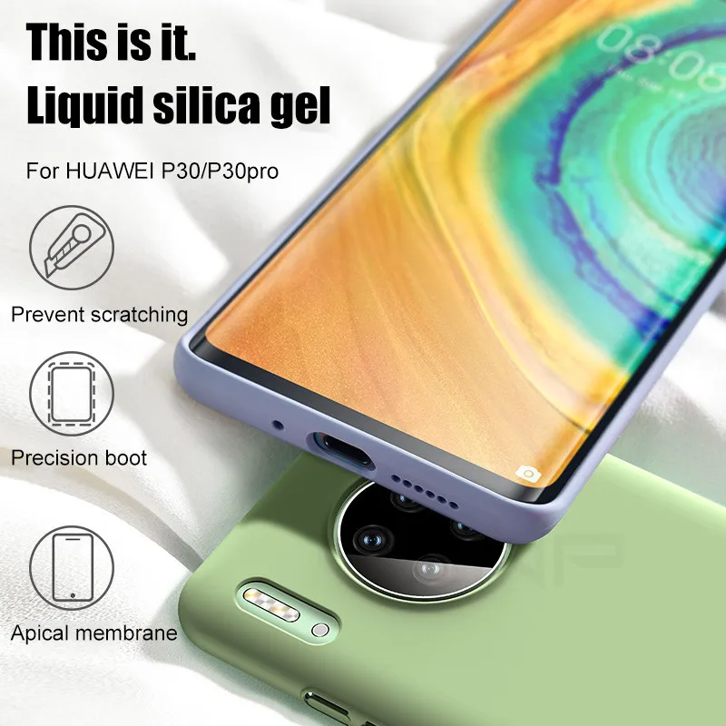 Чехол для телефона ZNP для huawei mate 20 10 30 P10 P20 P30 Pro Lite P Smart Z, жидкий силиконовый чехол для Honor 8x9 10 20 Lite Play