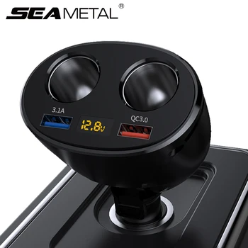 

12V Car Cigarette Lighter Charger Auto USB Socket Splitter QC3 Fast Charging Phone 12 v Cigarette Lighter Charge Power Adapter