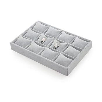 

Watch bracelet bracelet pillow gray velvet tray display rack storage rack storage rack custom jewelry display rack