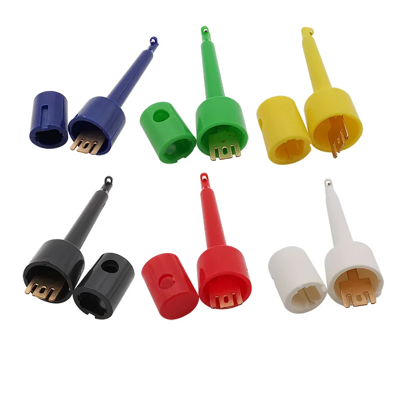 5/10Pcs 58mm Single Test Hook Clips Test Probe For Electronic Testing IC Grabber Large Hook Clip Multimeter Tools