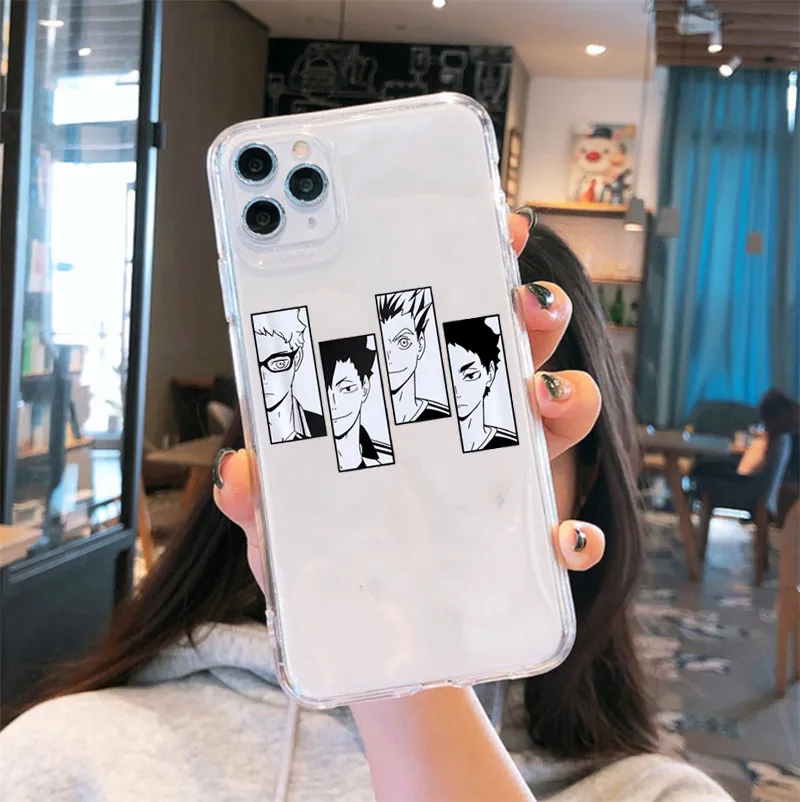 Мягкий чехол для IPhone 12 11 Pro X XS MAX 6 7 8 Plus XR 13Pro Haikyuu | Мобильные телефоны и аксессуары