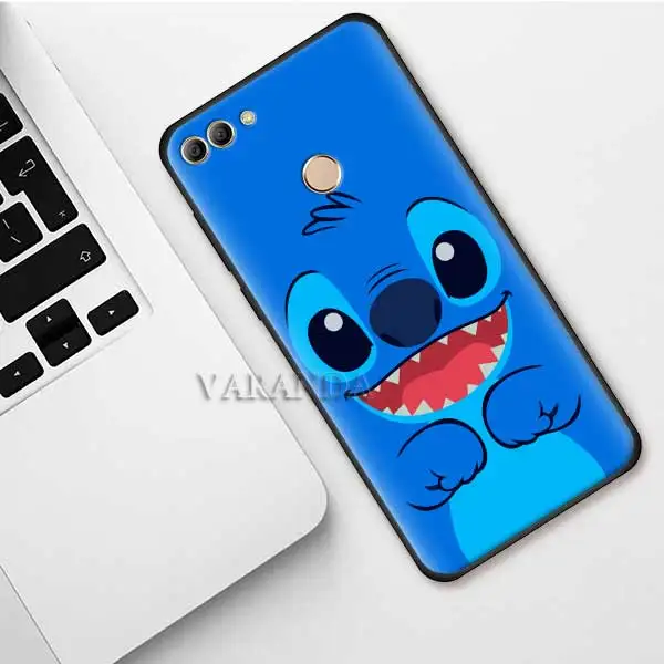 B07 Милые чехлы с рисунками Ститч для huawei Y9 Prime Y7 Y6 Y5 Honor 20Lite 20i Play черный силиконовый мягкий чехол Casos - Цвет: B07