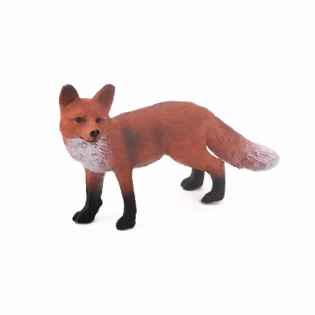Kids Gift Plastic Fox Hare Rabbit Animal Models Toys Small Figurine Miniature