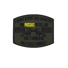 Политкорректный Флаг США нашивки вышитый военный знак Боевая тактическая значок пистолет Америка армия на заказ для пальто жилет