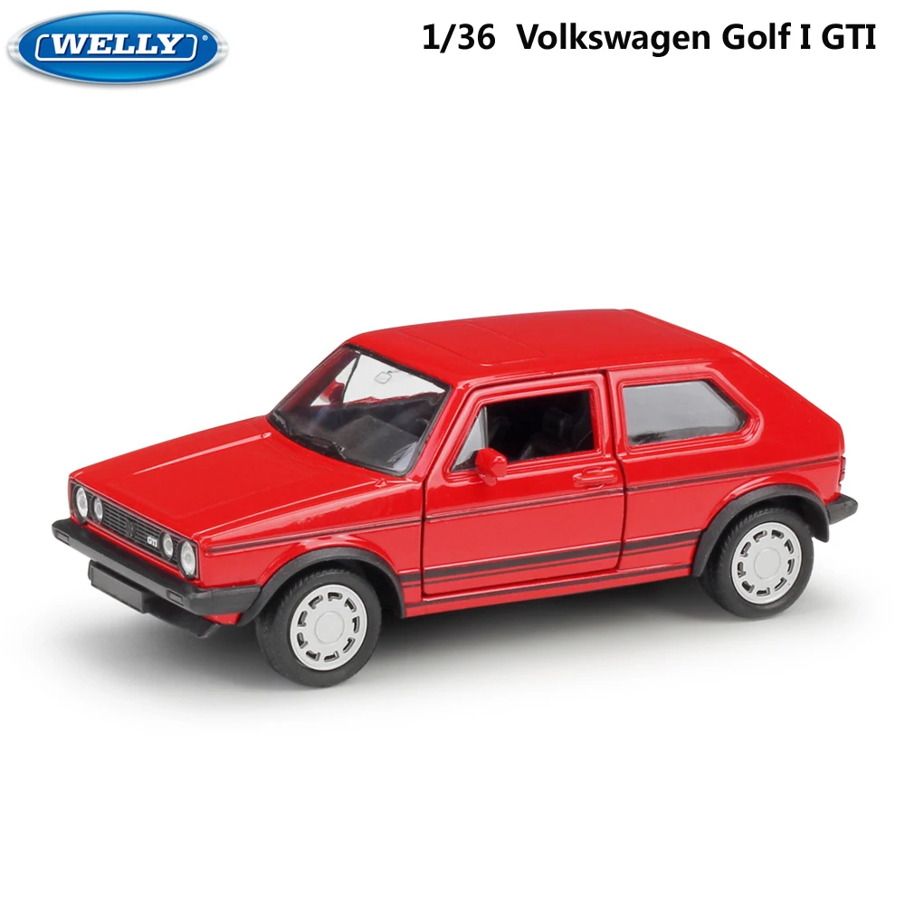 Весы WELLY для литья под давлением 1:36 VW Golf I GTI Игрушечная модель автомобиля