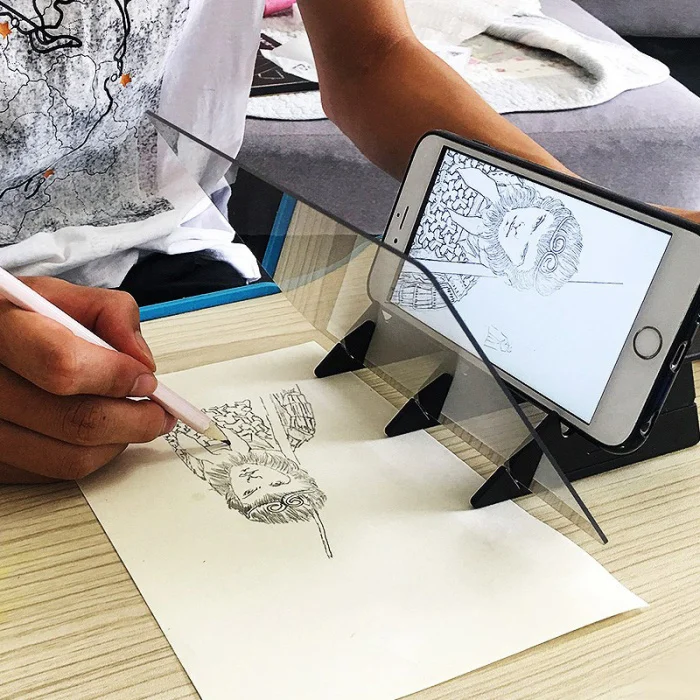 Оптическое изображение доска для рисования портативный Трассировка копия Pad панель Ремесла картина в стиле аниме искусство FKU66