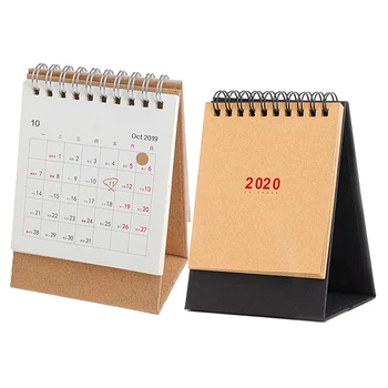 

2020 Desk Calendar Office Supplies Japanese Simple Style Planner Coil Calendar Agenda Planner Organizer Home Decor