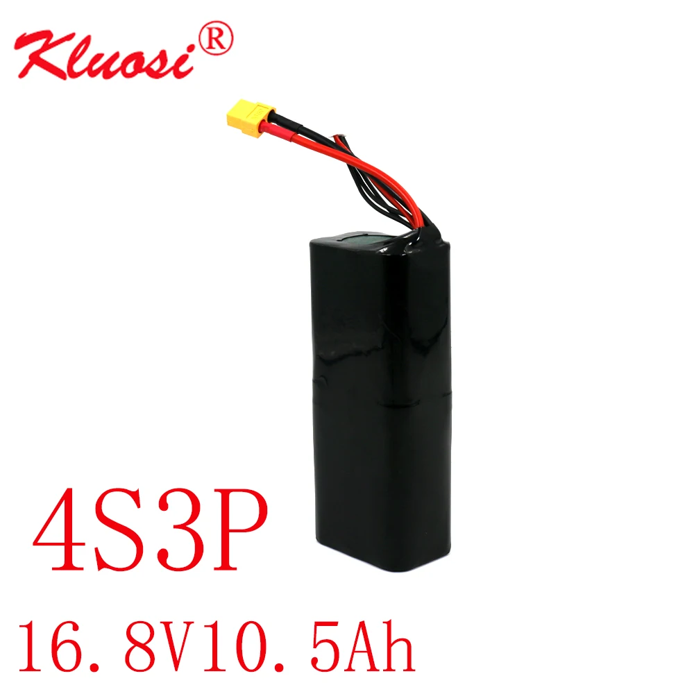 KLUOSI 16 8 V ионно литиевая Батарея 14 10.5Ah 10Ah 4S3P высокое Ёмкость Бла (беспилотный