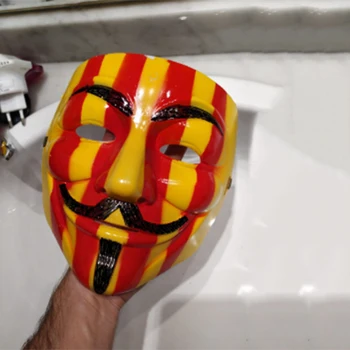 

20*22cm V for Vendetta Guy Fawkes Mask Anonymous 2020 Arrival Halloween Cosplay Costumes Party Supplies Scary prop Strip