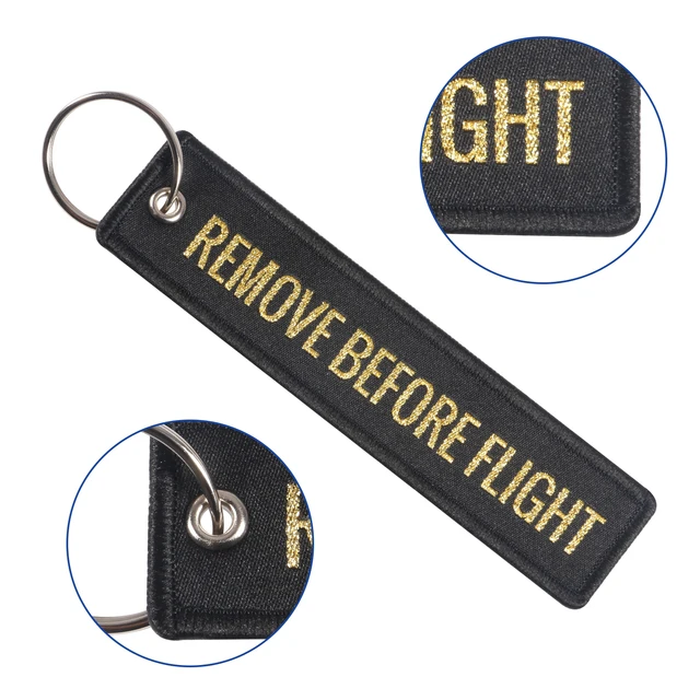 Huni Badger Woven Flight Tag Key Chain