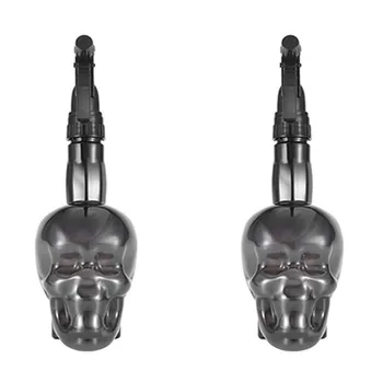 

2 Pcs 500Ml Hairdressing Spray Bottle Refillable Skuff Hair Professional Salon Water Mist Sprayer-Black