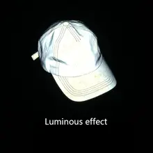 Бейсболка классическая спортивная повседневная шапка, одноцветная Регулируемая дышащая Беговая шапка для мужчин и женщин Светоотражающая жесткая шапка