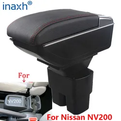 Para nissan nv200 caixa de apoio de braço retrofit peças interiores detalhes do carro caixa armazenamento braço acessórios do carro usb
