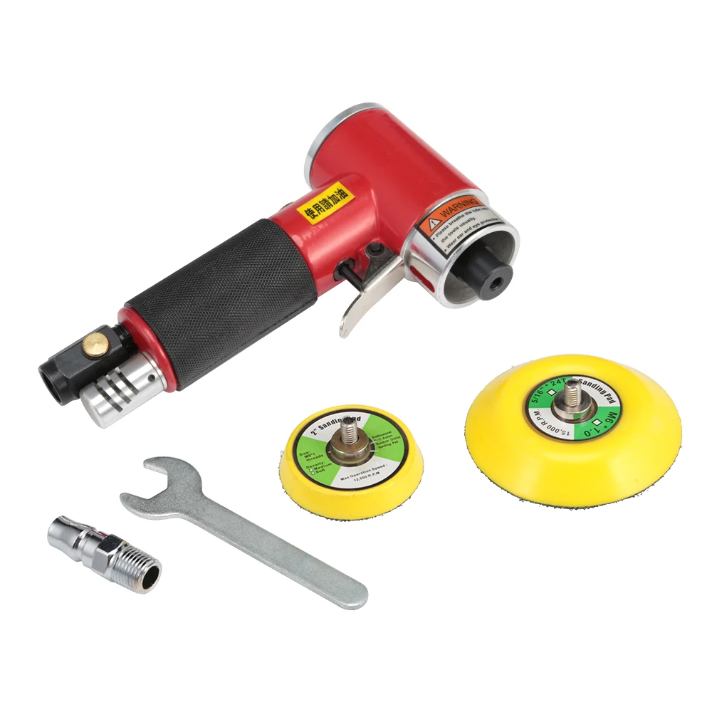

2 / 3 Inches 15000rmp High-Speed Pneumatic Grinding Machine With Pad Polishing Sanding Tools Mini Air Angle Polisher Power Tools