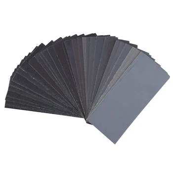 

Promotion--54pcs 60 to 3000 Grit Sandpaper Assortment Wet Dry Sand Paper for Automotive Sanding Wood