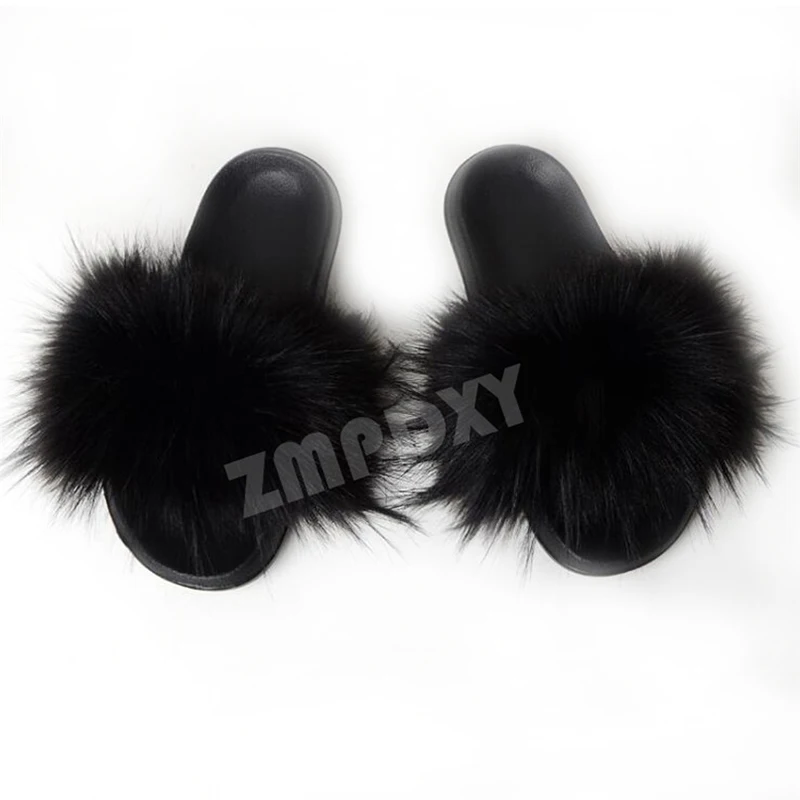 lightweight house slippers Winter Women House Slippers Faux Fur Slides New Fluffy Faux Fur Slides Girl Amazing Shoes Casual Fuzzy Slides Fake Fur Sandals leopard house slippers House Slippers