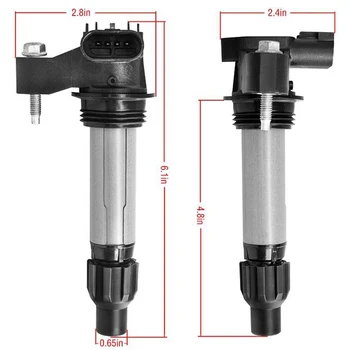 

6Pcs New Ignition Coil for Buick Lacrosse for Cadillac CTS Camaro Impala Terrain SRX GMC Pontiac Saturn for Suzuki 12632479