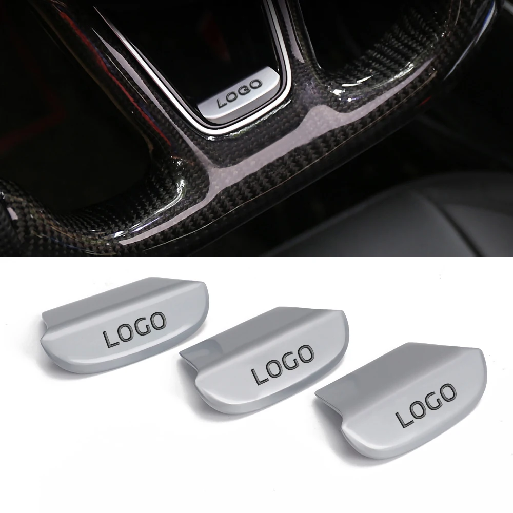 

Zinc Alloy Metal Steering Wheel Sticker Cover For Audi Sline A3 A6 C6 A4L Q3 Q5 Q7 Q2 TT D Auto Tuning Car Interior Sticker