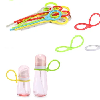 

5Pcs Colorful Silicone Hand Sanitizer Bottle Strap Holder Travel Portable Refillable Bottle Hanging Rope Protable Dispenser Rope