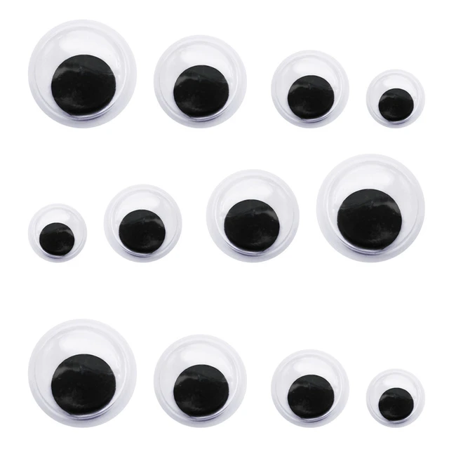 100pcs 6-12mm Plastic Black Safety Eyes for DIY Toys Doll Crafts Teddy Bear  Dolls Soft