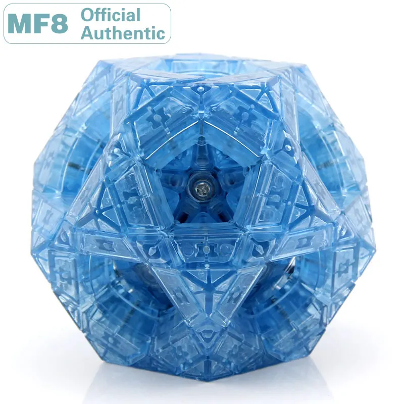 

MF8 Multiple Megaminxeds Magic Cube Transparent Blue Copter Dodecahedron Hollow Void Speed Puzzle Limited Edition For Collection