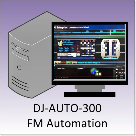 DJ-AUTO-300 DJ Автоматизация предприятия с рабочей станцией crea tive Звуковая карта для fm-радиопередатчик