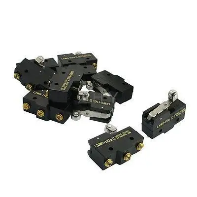 

10pcs Roller Hinge Lever 1NO 1NC Actuator Micro Limit Switch LXW5-11G2
