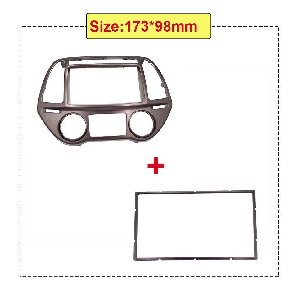 2DIN Автомобильная радиорамка для hyundai I-20 I20 ручная приборная панель комплект установка приборная пластина крышка адаптера рамка отделка стерео панель