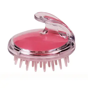 

1 Pcs New Silicone Shampoo Scalp Shower Body Washing Hair M02385 Massage Brush Comb Massager W6N2