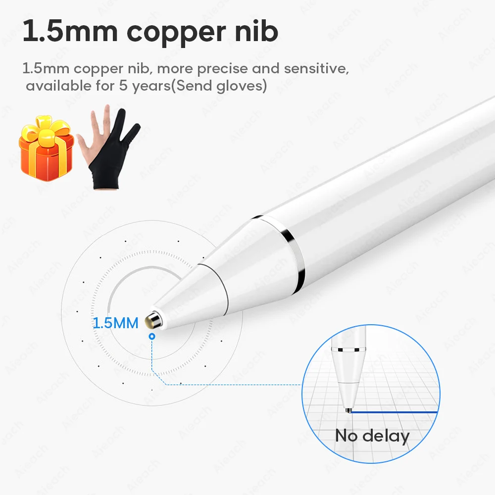  For Apple iPad Pro 11 12.9 10.5 9.7 2017 2018 Active Stylus Touch Pen Smart Capacitance Pencil For  - 33021132377