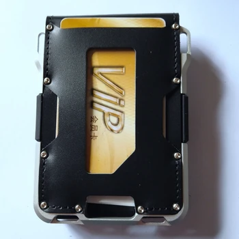 

New Men Aluminium Metal Rfid Mini Card Wallet Credit Card Holders Women Fashion ID Bank Credit Cardholder Anti-thief Card Case