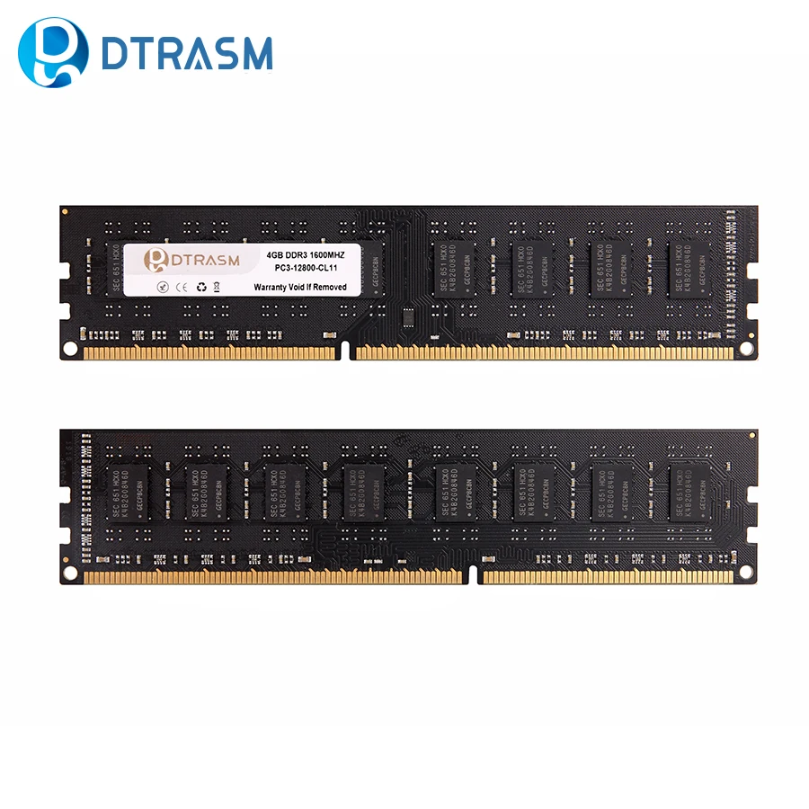 

DTRASM Ram DDR3 intel AMD 4GB 8GB 1333 1600MHz Desktop Memory 240pin 1.5V New dimm