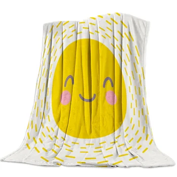 

Sun Smile Hope Soft Throw Blanket Blanket Cartoon Fleece Blanket Sofa/Bed/Plane Travel Plaids Bedding Towel